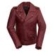 First Manufacturing WBL1390-XS-OXB Rebel Leather Motorcycle Jacket Oxblood - Extra Small