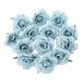 Rose Simulation Flower Single Head Silk Cloth Small Flower Wedding Scenery Wall Background Decoration Rose False Flowers Silk Flower Blue