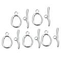 HEMOTON 5 Set/10 Pcs DIY Copper OT Buckle Gold-plated Jewelry Buckles Novel Jewelry Connecting Buckles for Jewelry Making (Silver)