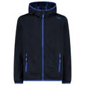 CMP - Boy's Jacket Fix Hood Jacquard Knitted - Fleecejacke Gr 104;110;116;128;140;152;164;176;92;98 blau;grau