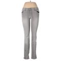 Joe's Jeans Jeans - Low Rise Skinny Leg Denim: Gray Bottoms - Women's Size 28 - Medium Wash