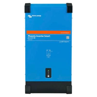 Wechselrichter VICTRON ENERGY "Phoenix 48/3000 Smart", schwarz (blau, schwarz), B:48,5cm H:28,5cm L:15cm, Wandler