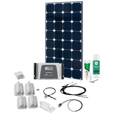 PHAESUN Solaranlage "SPR Caravan Kit, Solar Peak MPPT 3020 120 W" Solarmodule schwarz-weiß (schwarz, weiß) Solartechnik