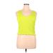 BP. Sleeveless T-Shirt: Green Tops - Women's Size 1X