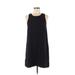 American Eagle Outfitters Casual Dress - Mini Crew Neck Sleeveless: Black Print Dresses - Women's Size Medium