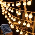 Guirxiété Lumineuse Solaire 200 LED Boule de Clip Étanche Globe Lumineux pour Jardin ixde