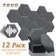 TOUO Acoustic Panels 12 Pcs Sound-absorption Panels Studio Sound Proof Panels Acoustic Treatment