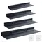 Bath Storage Rack Wall Shelves Floating Matt Black Bathroom Kitchen Mirror Metal Shower Organizer