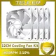 TEUCER 1800RPM 4PIN PWM White 12cm Computer Case Cooling System Fan Silent PC CPU Cooler 120mm Fans