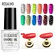 ROSALIND Crackle Gel Nail Polish For Nail art manicure Set Air dry nail polish Need Base Color Gel