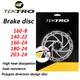 TEKTRO Bike Disc Brake Pads Bicycle Hydraulic Disc Brake Rotors 160-8 140-22 160-24 180-24 203-24