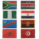 Südafrika Ägypten Kenia Kongo Nigeria Angola Marokko Tunesien Flagge Stickerei Patch Fahnen