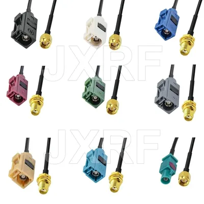 Auto GPS Antenne Adapter Kabel SMA Stecker auf Fakra A B C D E Z Koaxial Pigtail Kabel für Fahrzeug Auto Stereo GPS Navigation Empfänger