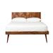 Aurelle Home Oslo Handcrafted Mid-Century Modern Bed