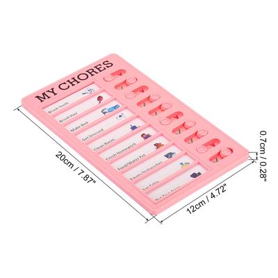 Checklist Board Set, 2 Pcs Chore Chart Plan with Cardstock My Chore, Blue Pink - Pink, Green