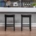 Counter Height Faux Leather Bar Stools for Kitchen