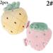 Bangcool 2PCS Plush Dog Chew Toy Interactive Funny Strawberry Dog Toy Star Puppy Toy