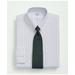 Brooks Brothers Men's Stretch Supima Cotton Non-Iron Poplin Polo Button-Down Collar, Striped Dress Shirt | Blue | Size 15½ 35