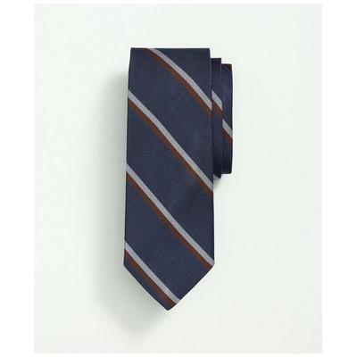 Brooks Brothers Men's Silk Rep Striped Tie | Navy ...