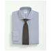Brooks Brothers Men's Supima Cotton Poplin English Collar, Tattersall Dress Shirt | Blue | Size 17 34
