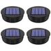 Adifare 4Pcs Solar Light Replacement Top 1.2V IP65 Waterproof LED Solar Panel Lantern Lid Light Durable Outdoor Solar Top Replacement Parts for Patio