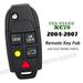 LQNP2T-APU for Volvo XC70 2004 2005 2006 2007 Flip Car Keyless Remote Key Fob