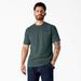 Dickies Men's Heavyweight Heathered Short Sleeve Pocket T-Shirt - Mallard Green Heather Size Lt (WS450H)