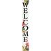 6ft Tall Outdoor Welcome Sign for Front Door Porch Decor - Coastal Welcome Sign for Farmhouse Home Decorations - Big Wooden Welcome Board