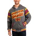 Men's G-III Sports by Carl Banks Burgundy/Gray Washington Commanders Extreme Full Back Reversible Hoodie Full-Zip Jacket