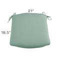 Replacement Chair Cushion Knife Edge 21x18.5 - Select Colors - Canvas Persimmon Sunbrella - Ballard Designs Canvas Persimmon Sunbrella - Ballard Designs