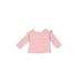 Baby Gap Long Sleeve T-Shirt: Ivory Print Tops - Size 6-12 Month