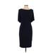 Lauren by Ralph Lauren Cocktail Dress - Sheath: Blue Solid Dresses - Women's Size 6