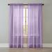Wide Width BH Studio Crushed Voile Rod-Pocket Panel by BH Studio in Lilac (Size 51" W 108"L) Window Curtain