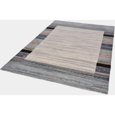 Wollteppich THEKO "Nebraska 2828", bunt, B:70cm H:10mm L:140cm, Wolle, Teppiche, Handweb-Teppich, reine Wolle, handgewebt, Gabbeh Design, mit Bordüre Image