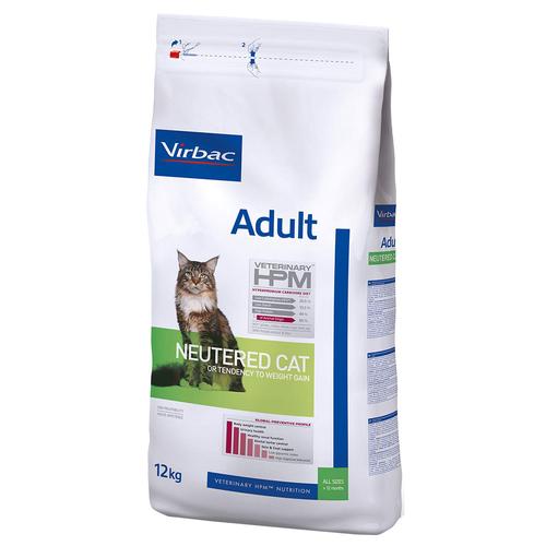 12kg Virbac Veterinary HPM Adult Neutered Cat Trockenfutter Katze