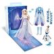 Disney Store Official Elsa Story Doll for Kids, Frozen, 29cm/11”, Fully Poseable Toy with Accessories, Suitable for Ages 3+