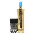 Regalo Personalised Dimple Glass Tumbler & Bottle of Vodka - Premium Vodka Design (Blue Raspberry Vodka 70cl, No Gift Box)