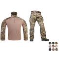 Emerson Airsoft Military BDU Tactical Suit Combat Gen3 Uniform Shirt Pants (Woodland, XL)