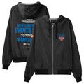 Unisex Bleacher Report x Mitchell & Ness Black New York Knicks Backstage Crew Hoodie Full-Zip Jacket