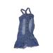 Tucker + Tate Overall Dress - A-Line: Blue Print Skirts & Dresses - Kids Girl's Size 12