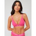 Tommy Hilfiger Original Unlined Triangle Bralette - Pink, Pink, Size Xs, Women