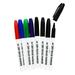 8 Piece Dry Erase Markers Low Odor Whiteboard Pen Black Red Purple Blue Green Ink Colors for Home Office School Classroom Teacher Supplies Writing on White Board Mirror Instrument with Oggetto