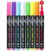 Stationery Island 8 Pack Chalk Markers 3mm Fine Bullet Nibs Dry Wipe Erase Liquid Chalk Markers 8 Colors