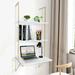 3Tier Home Office Table Wall Mount Table Shelves with 2Book Storage Shelf 20kg