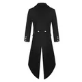 Männer Vintage Dampf Punk Gothic Retro Kleid Mantel Winter Mode Lange Windjacke Steampunk dresscoat