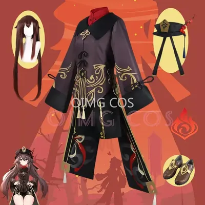 Hutao Cosplay Genshin Kostüm Impact Uniform Chinesischen Stil Halloween Kostüme für Frauen Spiel Hu Image