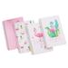 Hemoton 4PCS A5 Small Fresh Coil Book Loose-leaf Notebook Pocket Notepad Office School Supplies Stationery (Flamingo 4 Models Are Issued)