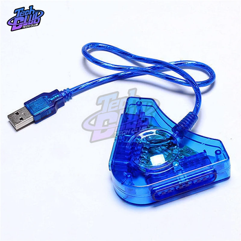 USB-Controller, Gamepad-Adapter, Konverterkabel für PlayStation 2, PS1, PS2, Joypad auf PC-Spiele, zwei Anschlüsse
