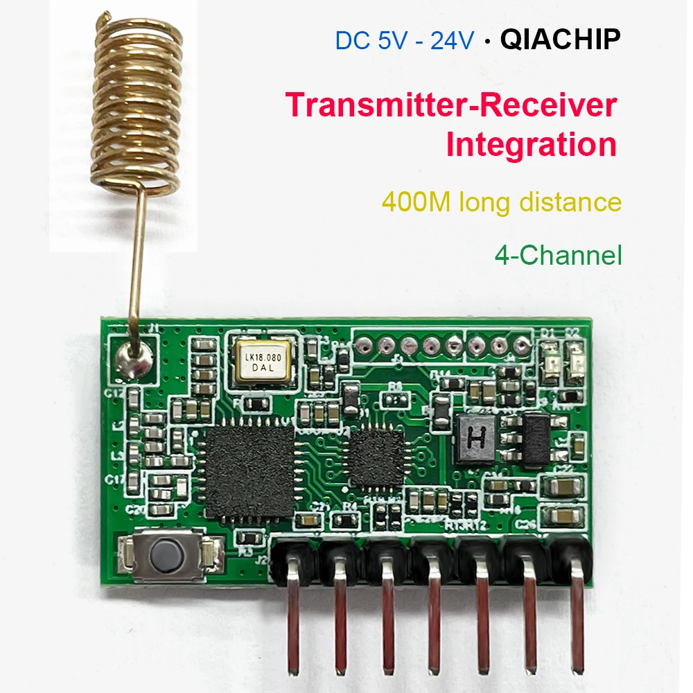QIACHIP RF Empfangen und Senden Integrierte 868 Mhz 4CH 4 Taste Fernbedienung Schalter Für Arduino Uno Modul Smart Home Image