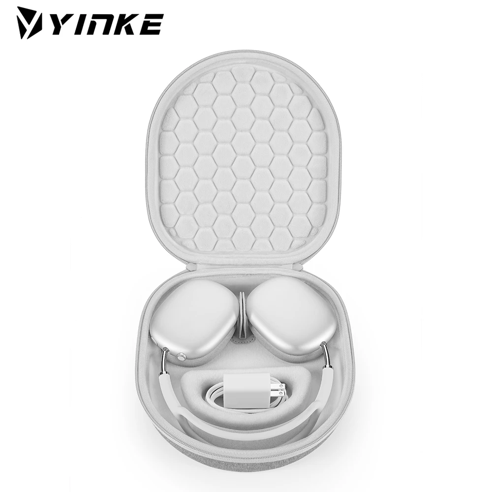 Yinke Smart Case für Apple AirPods Max unterstützt Schlafmodus, Kopfhörer, Reise-Tragetasche, Schutzhülle, tragbare Aufbewahrungstasche Image